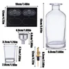 Dispensers Mouthwash Dispenser Clear Mouth Wash Bottle With Pour Spout Shot Breath Fräsmare Refillable Bottle Badrumstillbehör