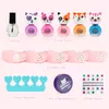 Sun Princess låtsas Play Toys Kids Nail Art Kit Nail Polish Playset Makeup Toy Gift for Girls Children Play Education Toy Toy