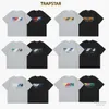 Diseñador de ropa de moda Camisetas Tsihrts Camisas Trapstar Iridiscencia Toalla Bordado Street Fashion Ins Pantalones cortos de manga corta sueltos Deportes Camiseta de cuello redondo Rock Hi