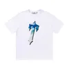 Designer Fashion Clothing Tees Tsihrts Shirts Trapstar Short Sleeve T-shirt Blue Sky White Cloud Hip Hop Rap Drill Rock hop Cotton Streetwear Tops 4433ESS