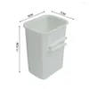 Bottiglie di stoccaggio 3 pezzi Scatola organizer da cucina per porta laterale del frigorifero Contenitore da bagno Portabottiglie per spezie per condimento per caffè