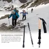 Trekking Poles 1pc Walking Sticks Alpenstock Telescopic Ultralight Premium Carbon Justerable With Quick Lock Handing Cane 230617