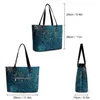 Evening Bags Vintage Star Map Handbags Women City Lights Tote Bag Y2k School Shoulder Belt Print PU Leather Beach