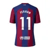 23 24 Lewandowski Barcelonas Soccer Jerseys Pedri Ferran R. Araujo Christensen O.