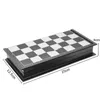 Jeux d'échecs Pliant Échecs magnétiques Backgammon Dames Jeux de pratique de voyage Jeu d'échecs Jeu de dames Plateau de divertissement intérieur Jeu pour enfants 230617