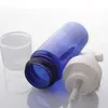 送料無料25pcs/lot 150ml 5オンス空の白い透明な青いプラスチック化粧品石鹸泡