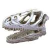 Dekorationer Aquarium Fish Tank Dinosaur Head Skull Ornament hartshantverk Halloween Prop Science Tool Decoration Aquatic Pet Supplie 230617