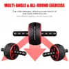 Kärnbuktränare Rollerövningshjul Fitnessutrustning Mute For Arms Back Belly Trainer Body Shape With Free Kne Pad 230617
