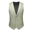 남자 정장 Plyesxale Light Green Striped Suit Men Blazer Pants Vest 3 조각 세트 Mens 비즈니스 캐주얼 패션 Q1366