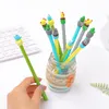 1Pc Korean Kawaii Succulent Ink Pen Stationery Cute Plants Gel School Office Supply Handle Gift Creative Styling