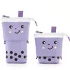 Boba Pen Bag Milk Tea Pencil Case Cute Cartoon Pens Storage Bag 1221894