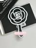 Toilet Supplies portable Camellia Mirror fashion Marks Cosmetics Tools mirror handle mirrors party gift 10X16CM