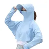 Шарфы Женщины 2-в-1 Открытый солнцезащитный крем для солнцезащитного крема со съемной крышкой для покрытия шеи маска Шаль УФ для защиты с длинным рукавом n7yd
