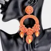 Dingle ljuskrona nyhet design glänsande runda dingle örhängen för kvinnor mode juvelery aftonklänning uttalande örhängen tillbehör 230617