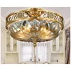 Taklampor LED Konstkronkrona Pendant Lamp Light Modern European D42cm H29cm Decra Bronze Crystal Style Design Copper Luster