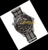 Lyxklockor 600 meter rostfritt stål Armelekt C 8800 Automatisk rörelse Herrklocka 007 Mens Sport Wrist Black White Dial