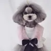 靴ショートヘアコート犬服ペットサーマルスウィートドッグ服衣装フランスブルドッグかわいい暖かい冬のピンクの女の子の男の子襟ペロ