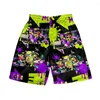 Herr shorts kreativ splatoon 3 merch korta kvinnor män elastisk midja streetwear kawaii pojke flickor strand spel splatoon3 p