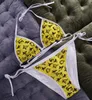 Designer Sexig bikini Set för kvinnor Bandage baddräkt Twopieces Crop Top SwimeWear Thong Bathing Suit High midje Beachwear HFHG SSDFS