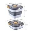 Storage Bottles Foldable Pet Food Containers Large Capacity Rice Bucket Multifunctional PP Moisture-proof Sealed Container For Home