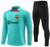 2023 Ansu Fati Camisetas de Football Tracksuit Kit 23/24 Barcelonas Men and Kids Barca Adderlewandowski F. de Jong Training Suit Jacket Chandal Futbol Survetement 6666