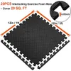 Yoga Mats 12 Pcs Exercise Mats Foam Mats Gym Flooring Mat Cover Interlocking Foam Mats with EVA Foam Floor Tiles for Home Gym 30*30cm 230617