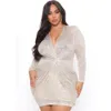 Vestidos 5xl 4xl ropa de mujer de tamaño grande