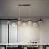 Hanglampen Postmodern Minimalistisch Licht Luxe Glazen Kroonluchter Magic Bean LED Bar Restaurant Lang