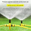 Équipements d'arrosage 360 ° rotatif automatique arroseur réglable à bascule Impact jardin Agricult buse outil d'irrigation de pelouse