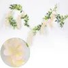 Decorative Flowers Wisterias Vine Hangings Flower Garland Wall 1.8m Silk Fake For Room Wedding And Ceremony Backdrop