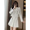 Two Piece Dress UNXX Spring Elegant Suit Set Women Solid Casual Short Jackets Mini Skirts Dresses 2 Wuits 230617