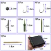 Accessories 360pcs/box Carp Fishing Tackle Kit Including Rolling Swivels Snaps Hooks Anti Tangle Sleeves Hook Stop Beads Boilie Bait Screw