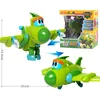 Transformation Toys Robots 5PCS / Set Big Gogo Dino ABS Déformation Car / Avion avec figurines Sound Action Rex / Ping / Tomo Transformation Dinosaur Toy For Kids 230617