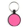 Round Dog Tags Keyring Food Grade Silicone Pet Tag DIY Cat And Dog ID Card Keychain