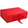 Gift Wrap 20 stks/partij Magneet Flip Zwart Vouwdoos Premium Opslag Verjaardag Kartonnen Spot LOGO Custom Printing Groothandel