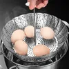 1 cestello per verdure in acciaio inox, inserto per cottura a vapore pieghevole per verdure, pesce, frutti di mare, gadget da cucina