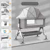 선반 목적, 4 개의 침대, 2 개의 스 플라이 싱, 조절 식 높이, 아기 및 신생아 측면 컨버터블 침대 침대를위한 다기능