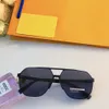 2023 Top Cool All Black Pilot New Style Hochwertige europäische und amerikanische heißverkaufte Titanlegierungsmaterial Herren- und Damen-Sonnenbrille Schwarz Blau Grau Linsendesign