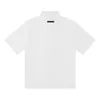 Polos masculinos logotipo pré-torácico FO verão pousio Manga curta Modelo básico 7 cores Qualidade top street moda solta T-shirt lapela