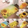 Carpets Sunflower Pattern Doormat Carpet Mat Rug Polyester Non-Slip Floor Decor Bath Bathroom Kitchen Bedroom Mandala Furry