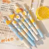 Ins Cheese Design Mechanical Pencils Kawaii 0.5mm Press Pens Korean Stationary Automatic Writing Tool Office Supplies