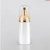 50 ml Plastic Foam Pump Bottle Makeup Face Creener Cleaner Clear White Foaming Soap Dispenser Refillerbara flaskor 20 st/LotGoods Kfkkx