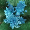 Decorative Flowers Simulated Christmas Cuttings 23cm/9in Gold Powder Fruit Hollowed Out Tree