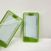Caixa de embalagem rápida universal branca e verde para capa de celular PVC Blister Desenho Display Dustproof Package Box For Cover Shell