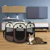 Meble przenośna klatka dla zwierząt składana namiot pet piesek pies domowy klatka ośmiokątna dla kota w pomieszczenia koty Playpen Kennel Kennel łatwa operacja