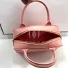 ピンクのデザイナートートバッグレディースキャビアラティスルクスリハンドバッグ