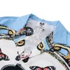 Мужские спортивные костюмы свободные повседневные шорты рубашки костюма мужская улица ретро-печать играет на карту бабочка для отдыха пляж с короткими рукавами с двумя частями 230617