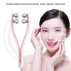 Urządzenia do pielęgnacji twarzy Roller Massager Elektryczne mikrokramiarki Mikrokrurrent Szyfowanie ręcznie ręcznie przeciwbrabia
