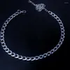 Anklets Stainless Steel Gold Color Curb Cuban Chain For Women Beach Foot Jewelry Leg Ankle Bracelets Accessories