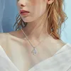 Kedjor Lager halsband för kvinnor smycken rostfritt stål polerat träd halsbandskedja med säker hummerlås lås
